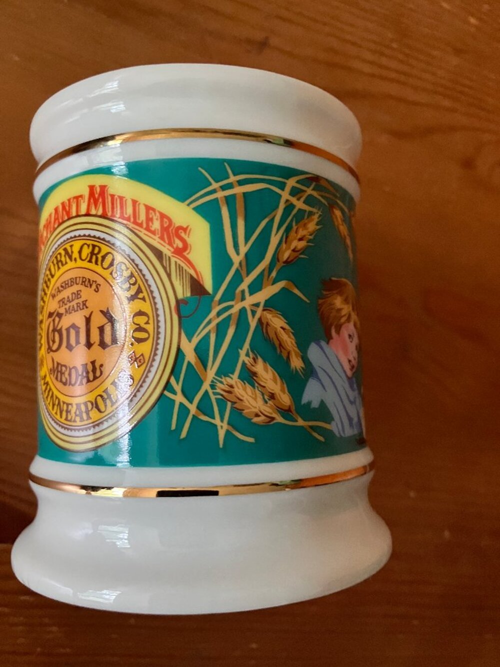 VTG 1984 Gold Medal Pocelain Advertising Mug fr The Corner Store Collection 8 oz